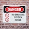 Signmission No Smoking Oxygen In Use Danger Sign, Plastic, 10in W x 7in L, 2PK OS-2PACK-DS-P-710-L-1488 - alternate 8